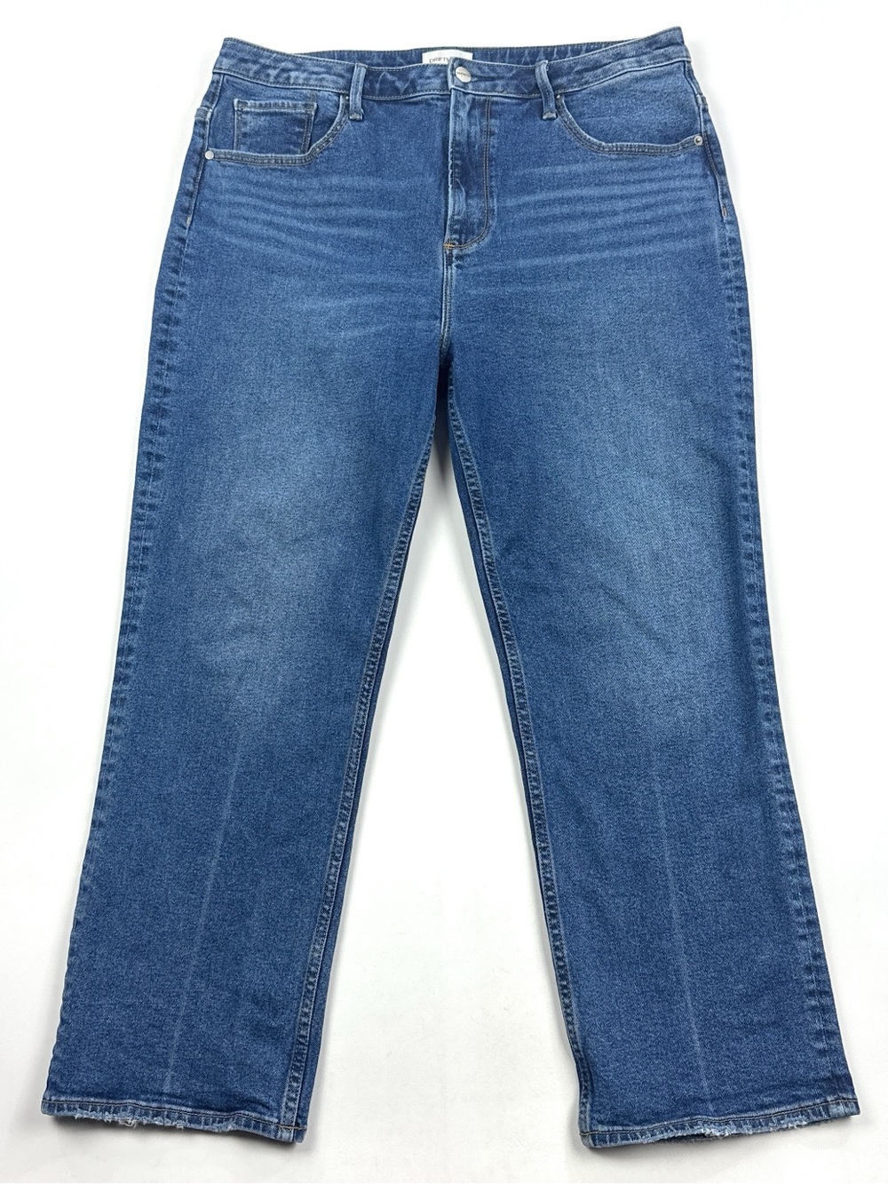 Driftwood Stella High Rise Straight Leg Womens Size 32x27 Blue Jeans DWP41425S